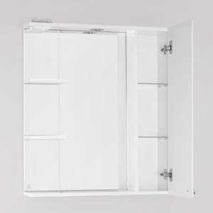 Зеркало-шкаф Style line Канна Люкс 75 с подсветкой, белый (4650134470758)