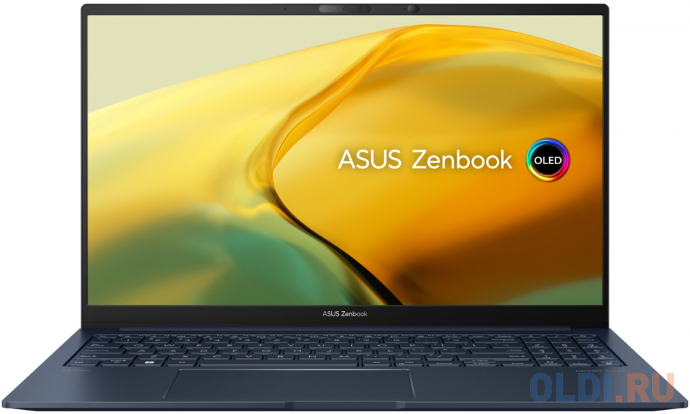 Ноутбук Asus Zenbook 15 UM3504DA-MA432 Ryzen 5 7535U 16Gb SSD512Gb AMD Radeon 15.6&quot; OLED 2.8K (2880x1620) noOS blue WiFi BT Cam Bag (90NB1161-M00