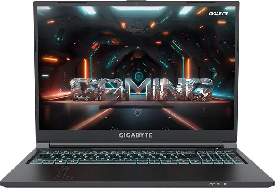 Ноутбук Gigabyte G6 16" IPS 1920x1200, Intel Core i7 13620H 2.4 ГГц, 16Gb RAM, 1Tb SSD, NVIDIA GeForce RTX 4060-8Gb, W11, черный (KF-H3KZ854KH) в Москвe