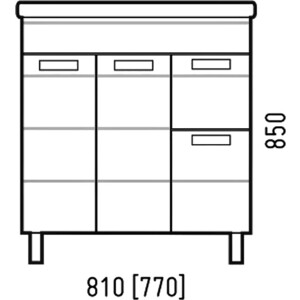 Тумба под раковину Corozo Денвер 80 Z2 (SD-00000531)