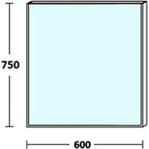 Зеркало De Aqua Сильвер 60х75 с подсветкой, черный (261670, 261786) в Москвe