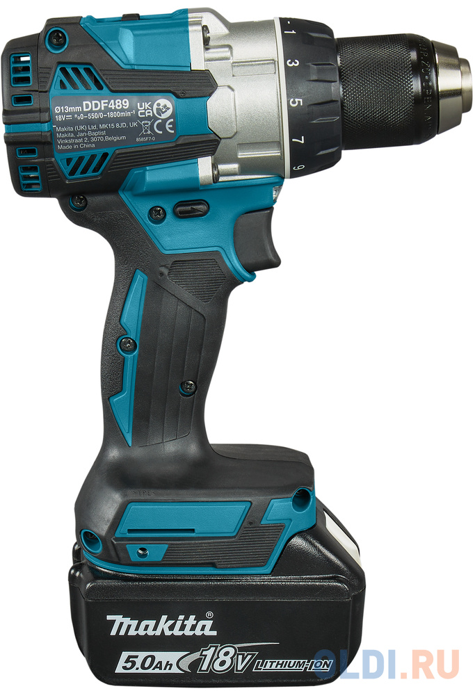 Дрель-шуруповерт Makita DDF489RTJ 620Вт аккум. патрон:быстрозажимной