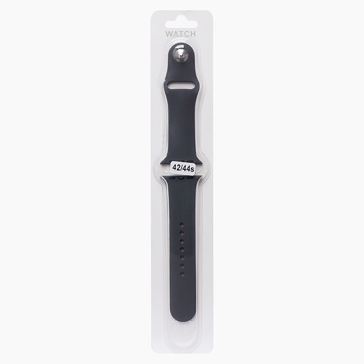 Ремешок Sport Band для Apple Watch, S, силикон, темно-серый (107205)