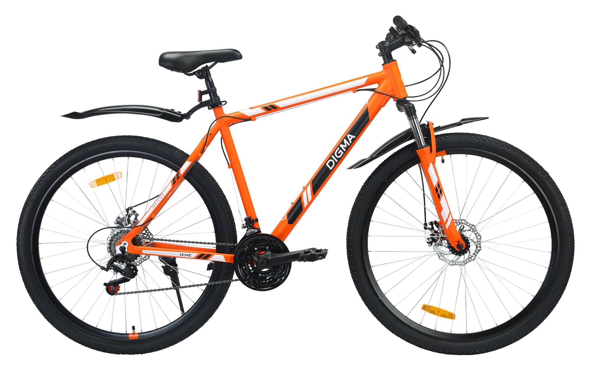 Велосипед горный Digma Nine оранжевый (nine-29/18-al-s-o)