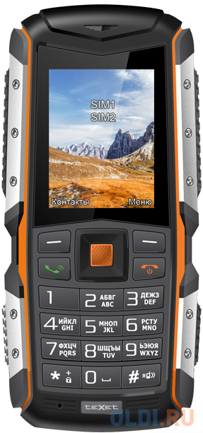 Мобильный телефон Texet TM-513R черный оранжевый 2&quot;