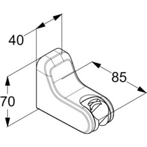 Держатель для душа Kludi Freshline (6455205-00)