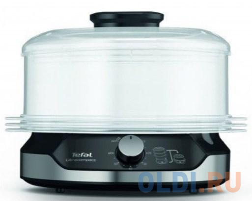 Пароварка Tefal VC204810 3ярус. 800Вт черный