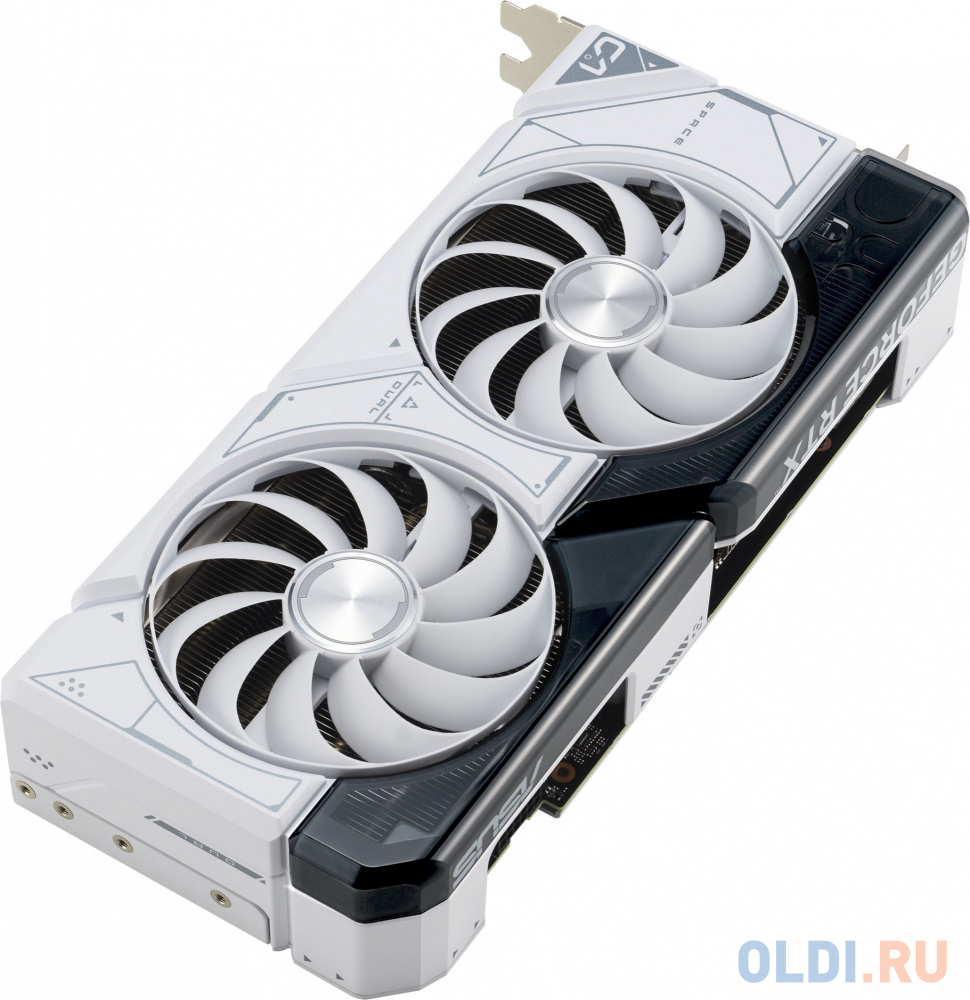 Видеокарта Asus PCI-E 4.0 DUAL-RTX4070S-O12G-WHITE NVIDIA GeForce RTX 4070 Super 12Gb 192bit GDDR6X 2520/21000 HDMIx1 DPx3 HDCP Ret в Москвe