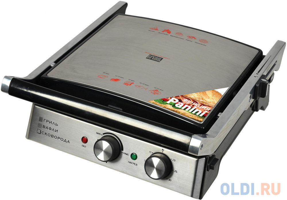 Электрический гриль GFGRIL GF-180 3 IN 1 WAFFLE &amp; GRILL &amp; GRIDDLE в Москвe