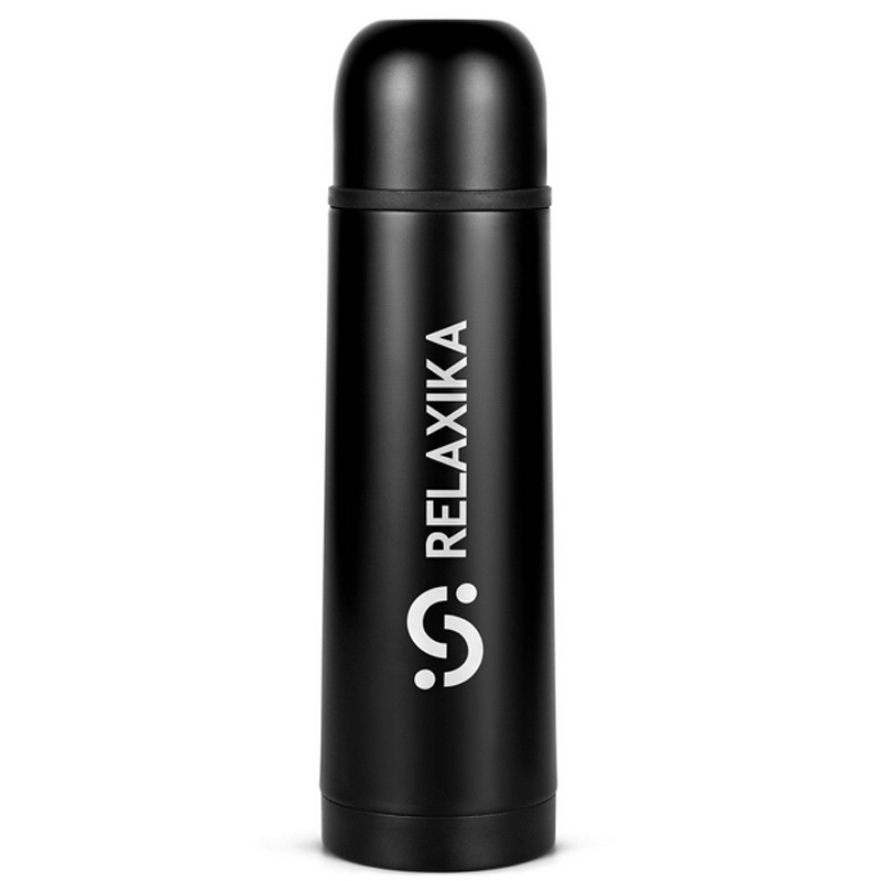 Термос Relaxika + стикерпак Красоты России 750ml Black R101.750.2 в Москвe