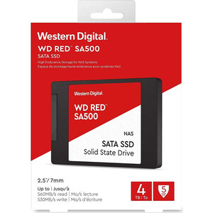 Накопитель SSD Western Digital (WD) Original SATA III 4Tb WDS400T1R0A Red (WDS400T1R0A) в Москвe