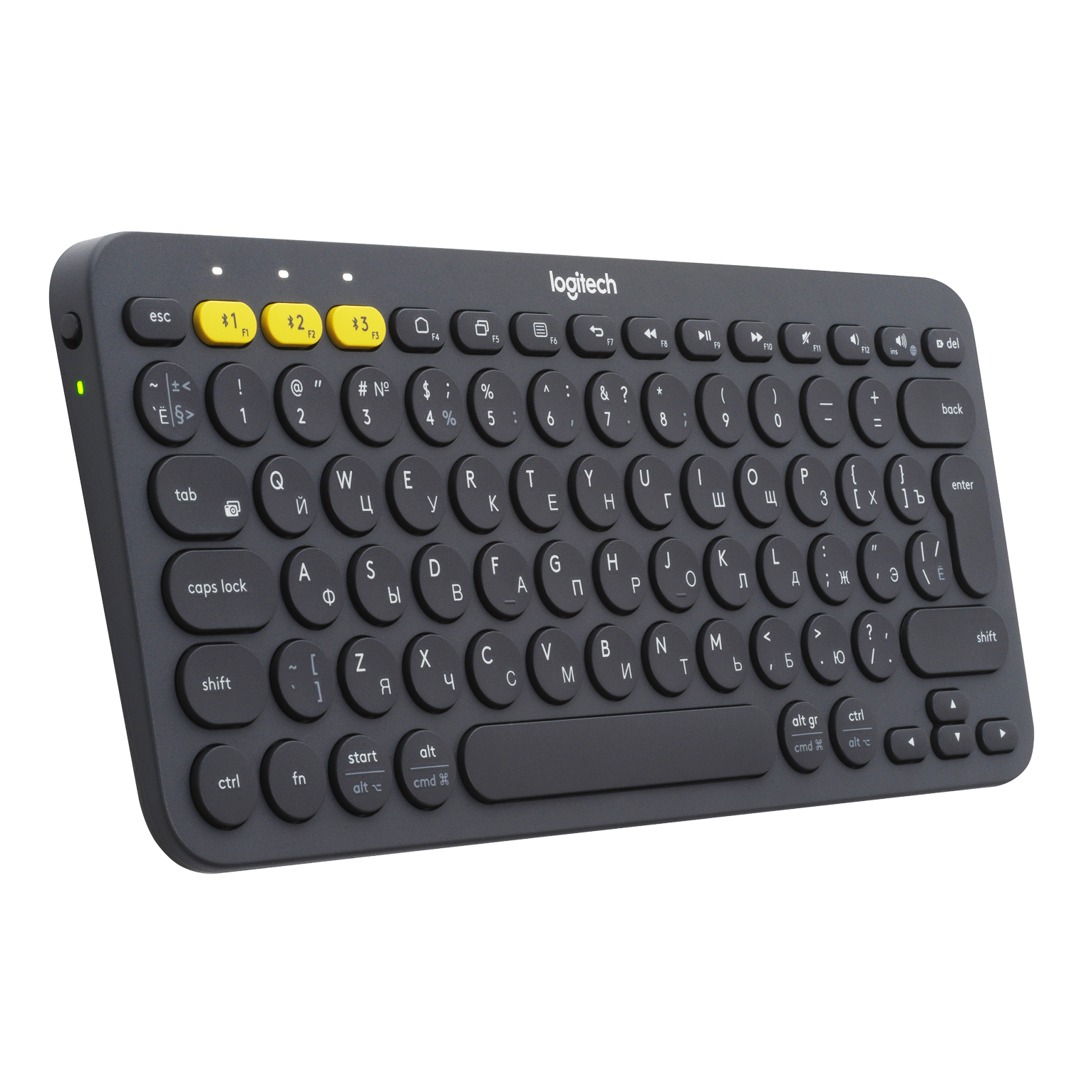 Клавиатура беспроводная Logitech K380 Multi-Device Black Bluetooth, мембранная, Bluetooth, черный