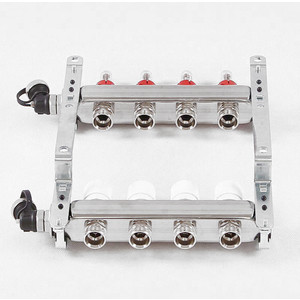 Коллекторная группа Uni-Fitt 1''х3/4'' 4 выходов с расходомерами и термостатическими вентилями (450I4304)