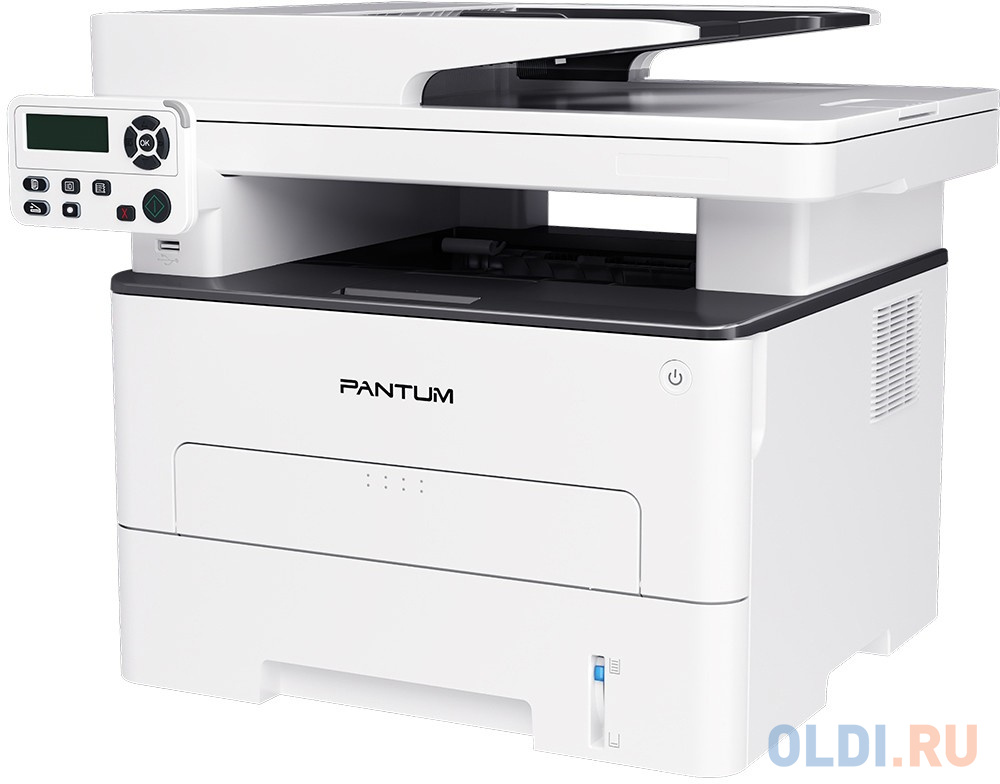Pantum M7108DW, P/C/S, Mono laser, А4, 33 ppm, 1200x1200 dpi, 256 MB RAM, PCL/PS, Duplex, ADF50, paper tray 250 pages, USB, LAN, WiFi, start. cartridg