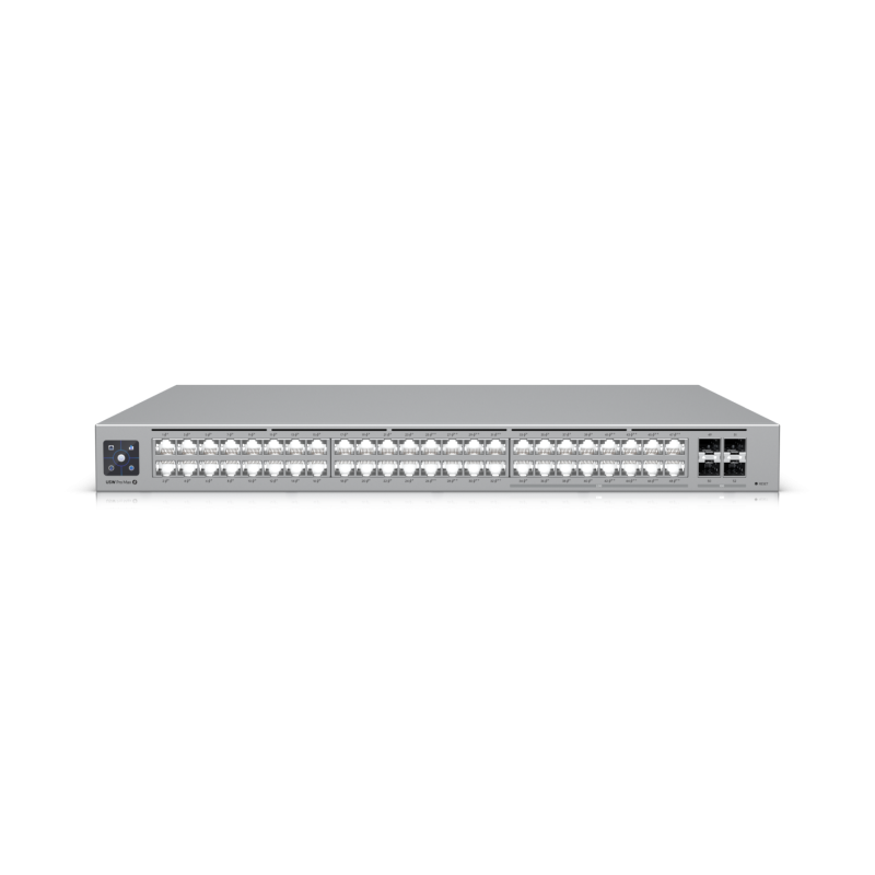 Коммутатор Ubiquiti UniFi Switch Pro Max 48 PoE, управляемый, кол-во портов: 48x2.5 Гбит/с, кол-во SFP/uplink: SFP+ 4x10 Гбит/с, установка в стойку, PoE: 48x60 Вт (макс. 720 Вт) (USW-Pro-Max-48-PoE) в Москвe