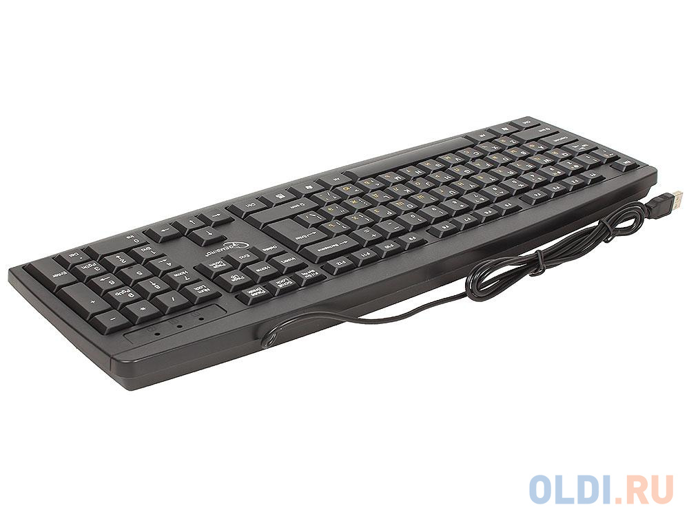 Клавиатура Gembird KB-8351U-BL, черный, USB, 104 клавиши