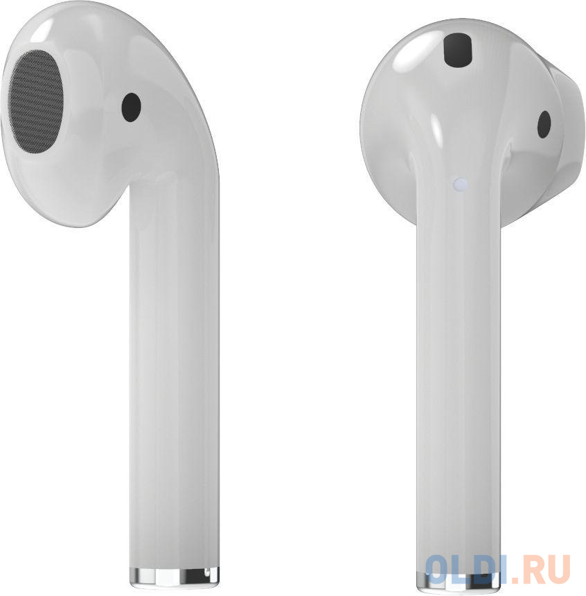 RITMIX RH-825BTH TWS white {Bluetooth 5.0 + EDR, сенсорное управление, 12 мм, 20-20000 Гц, 32 Ом, 35 мАч (наушники), 350 мАч }