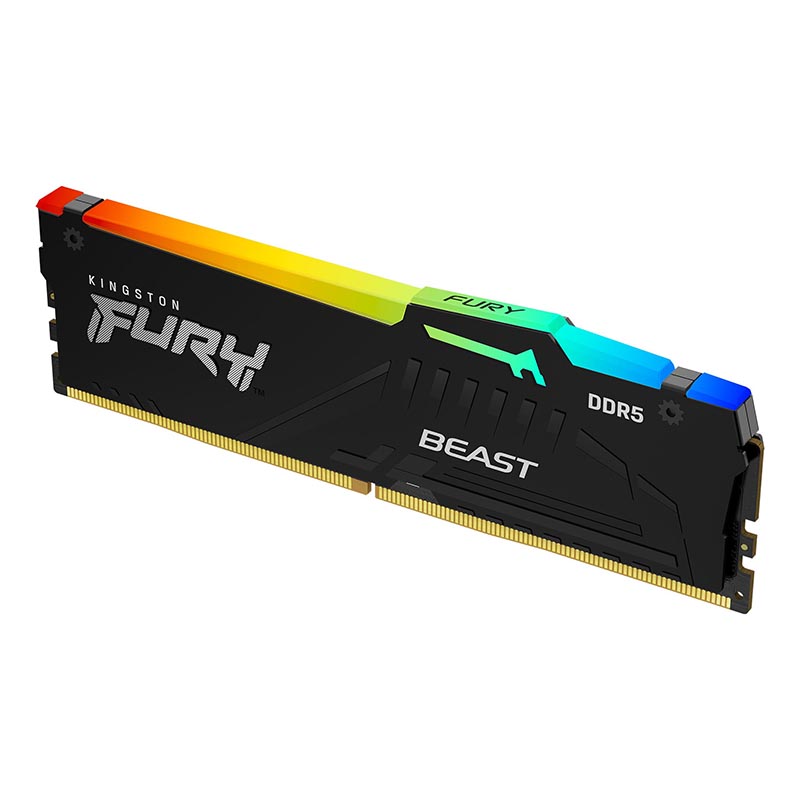 Модуль памяти Kingston Fury Beast Black RGB DDR5 DIMM 6000MHz PC-48000 CL40 - 16Gb KF560C40BBA-16