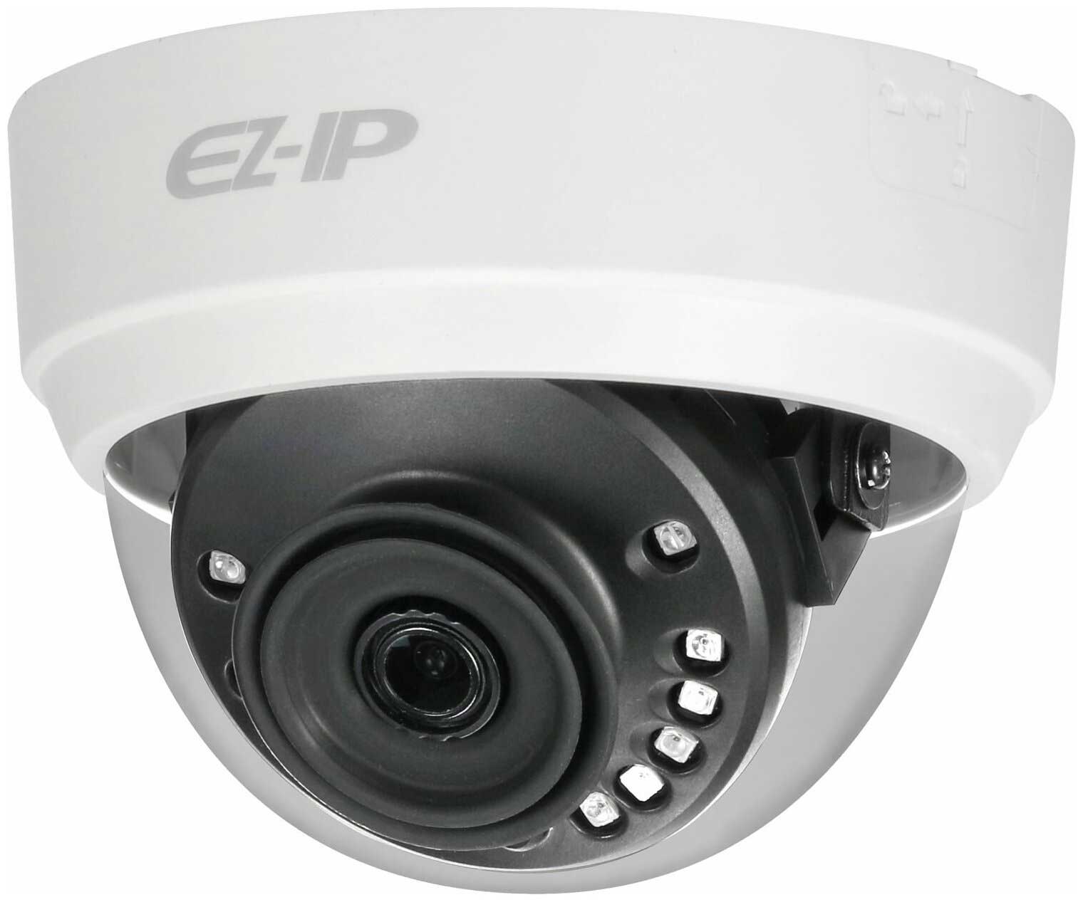 Видеокамера IP Dahua EZ-IPC-D1B40P-0280B 2.8-2.8мм цветная корп.:белый