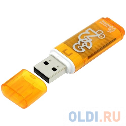 Внешний накопитель 32Gb USB Drive <USB2.0 Smartbuy Glossy series Orange (SB32GBGS-Or)