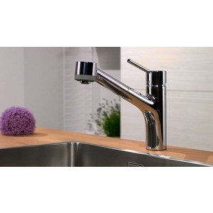 Смеситель для кухни Hansgrohe Talis S с выдвижным изливом, хром (32841000)