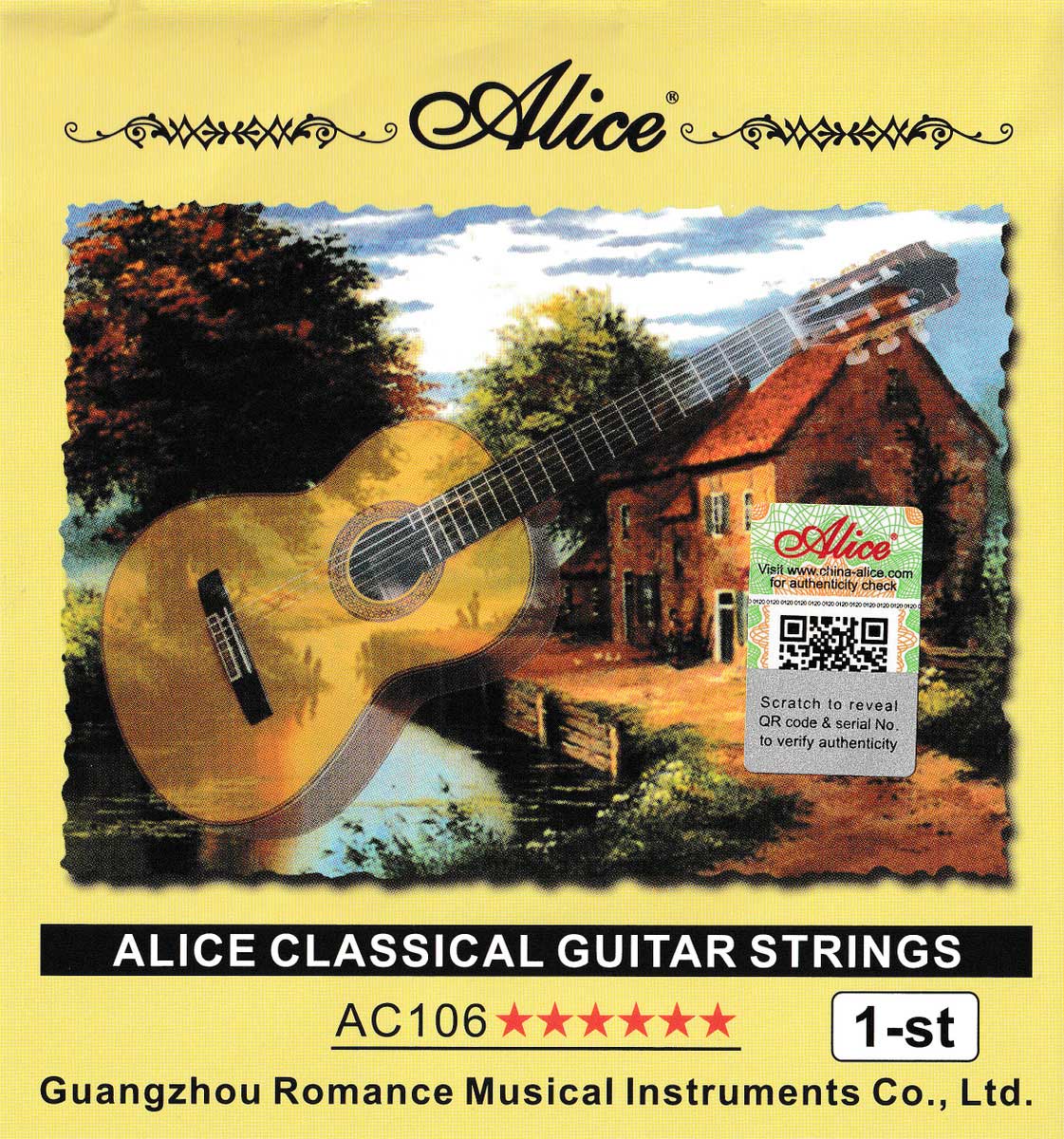 Струна одиночная для классической гитары ALICE AC106-H- 1