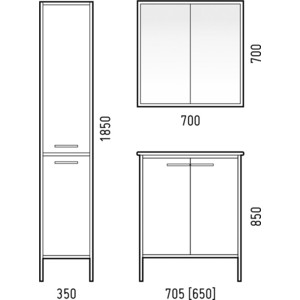 Тумба с раковиной Corozo Айрон 70 черная/антик (SD-00000343, 4620008197746) в Москвe