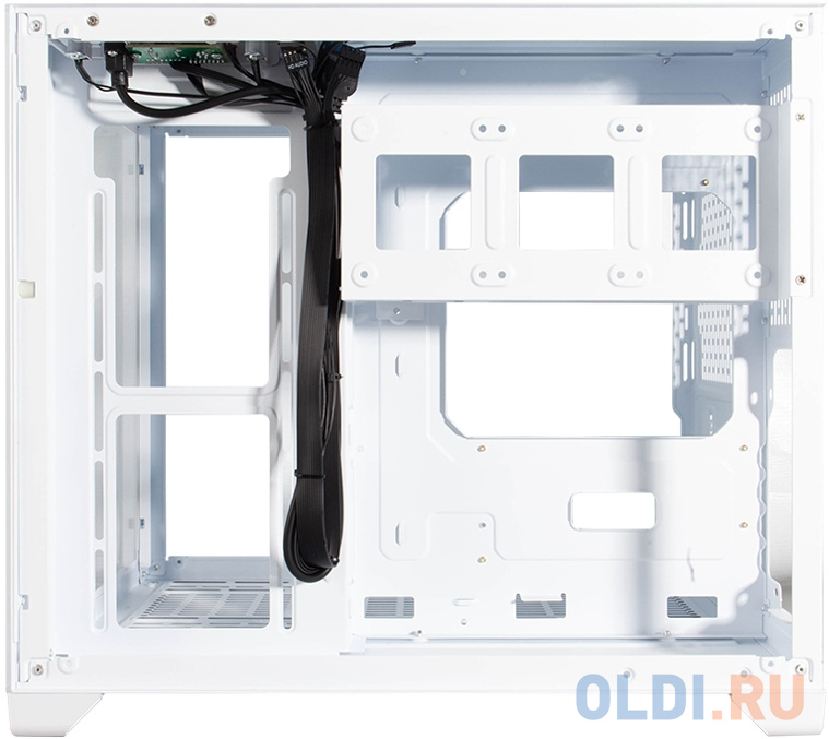 Корпус microATX 1stPlayer MEGAVIEW MV6 White Без БП белый