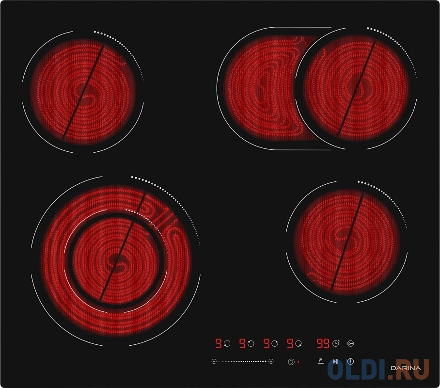Варочная поверхность Darina 6Р Е 328 B черный