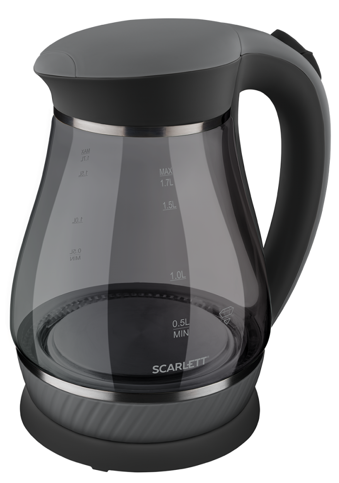 Чайник Scarlett SC-EK27G82 1,7 2200Вт, пластик, черный (SC-EK27G82)