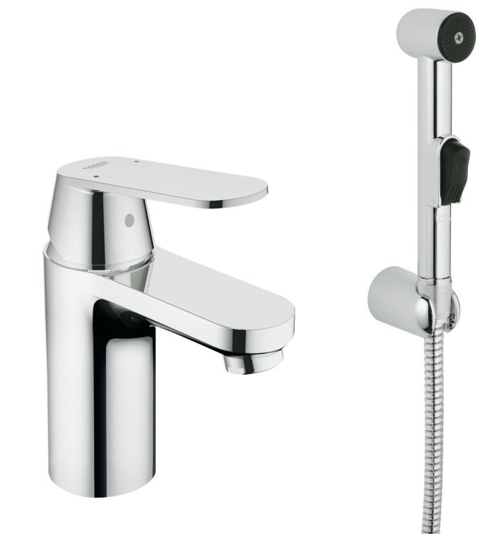 Смеситель для раковины Grohe Eurosmart Cosmopolitan, с гигиеническим душем 23125000