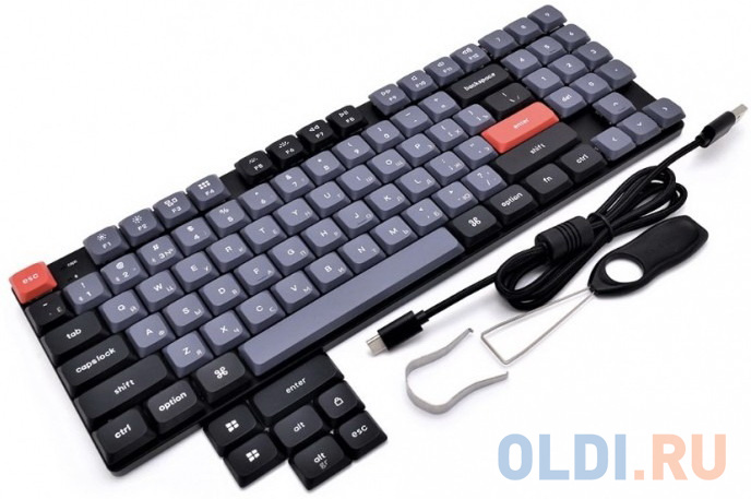 Беспроводная механическая клавиатура QMK Keychron K13 Pro, 90 клавиш, Hot-Swap, Gateron low profile Brown Switch