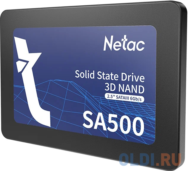 Netac SSD SA500 480GB 2.5 SATAIII 3D NAND, R/W up to 520/450MB/s, TBW 240TB, 3y wty в Москвe