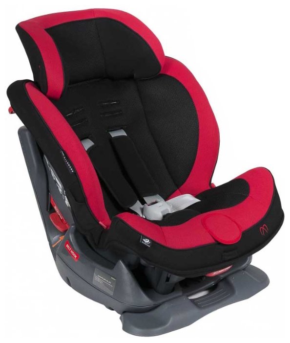 Автокресло детское AILEBEBE Swing Moon, для группы 1/2 (9-25 кг), черный/красный (ALC453E)