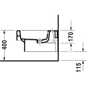 Биде подвесное Duravit Vero 37х54 см (2239150000)