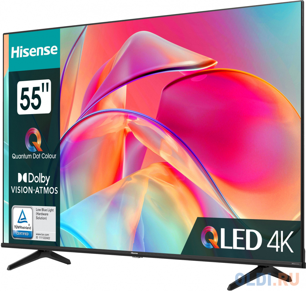 Телевизор QLED Hisense 55" 55E7KQ черный 4K Ultra HD 60Hz DVB-T DVB-T2 DVB-C DVB-S DVB-S2 WiFi Smart TV в Москвe