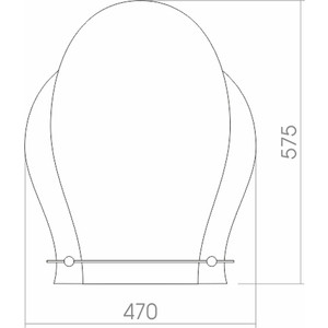 Зеркало Mixline Медео 47х57,5 с полкой (4620001980642) в Москвe