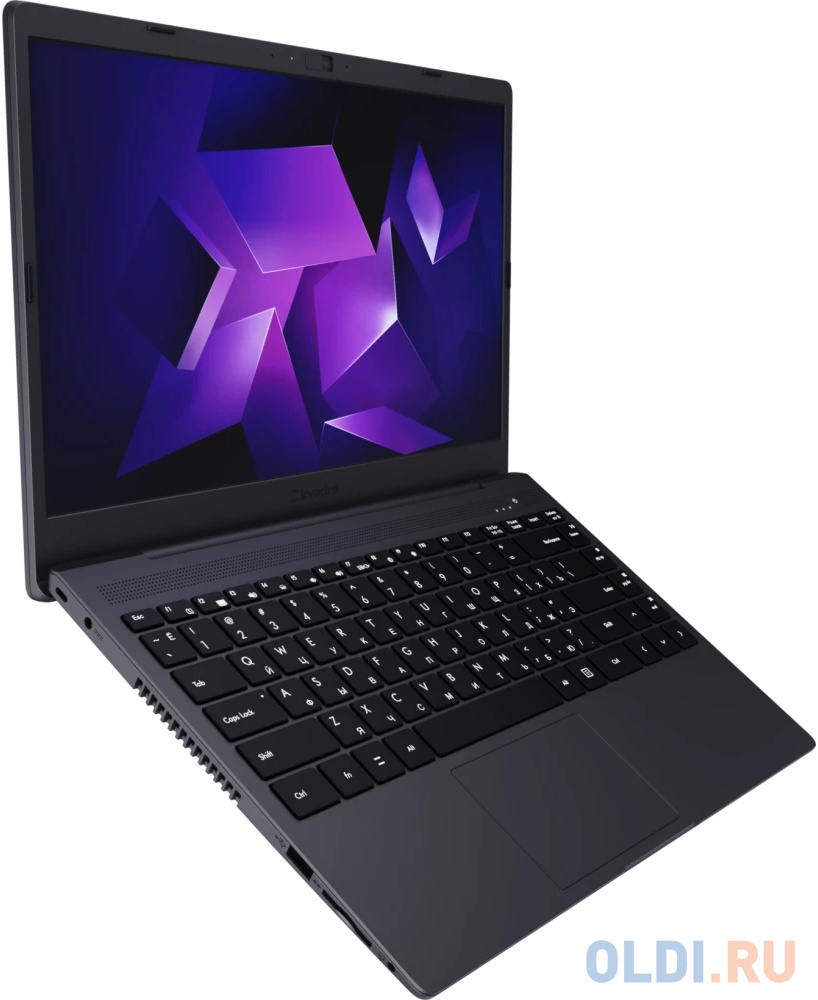 KVADRA NAU LE14U Core i5-1235U 1.3GHz,14,1" FHD (1920x1080) IPS,8Gb DDR4-3200(1), 256Gb SSD,55Wh,1.6kg,1YW,FHD Webcam,WiFi/BT, noOS, Графит, МПТ