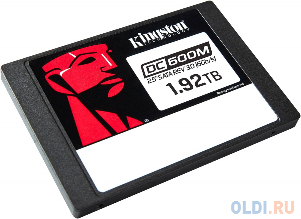 Серверный SSD Kingston DC600M, 1920GB, 2.5&quot; 7mm, SATA3, 3D TLC, R/W 560/530MB/s, IOPs 94 000/78 000, TBW 3504, DWPD 1 (SEDC600M/1920G)