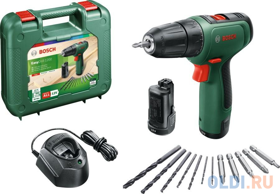 Дрель-шуруповёрт Bosch EasyDrill 1200 2 акб