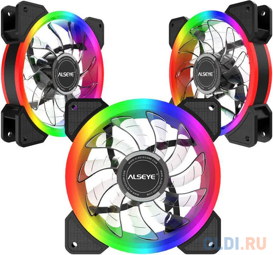 CRLS-300DS 3pcs argb fan kit with controller,2pcs LED strips,size:120*120*25mm,Voltage:12V,Current:0.2A-0.41A,Speed:700-1800RPM±10%,Airflow: 30.4-55.3