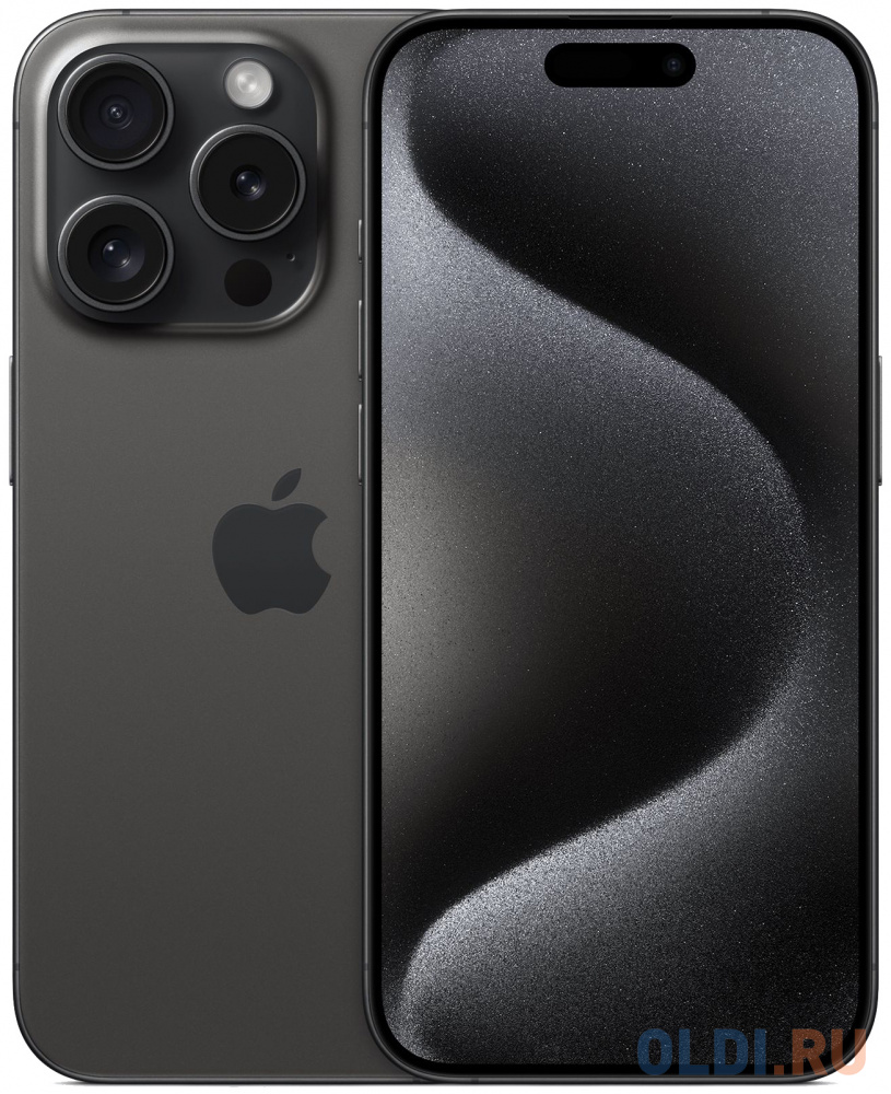 Смартфон Apple A3101 iPhone 15 Pro 512Gb черный титан моноблок 3G 4G 6.1&quot; iOS 17 802.11 a/b/g/n/ac/ax NFC GPS
