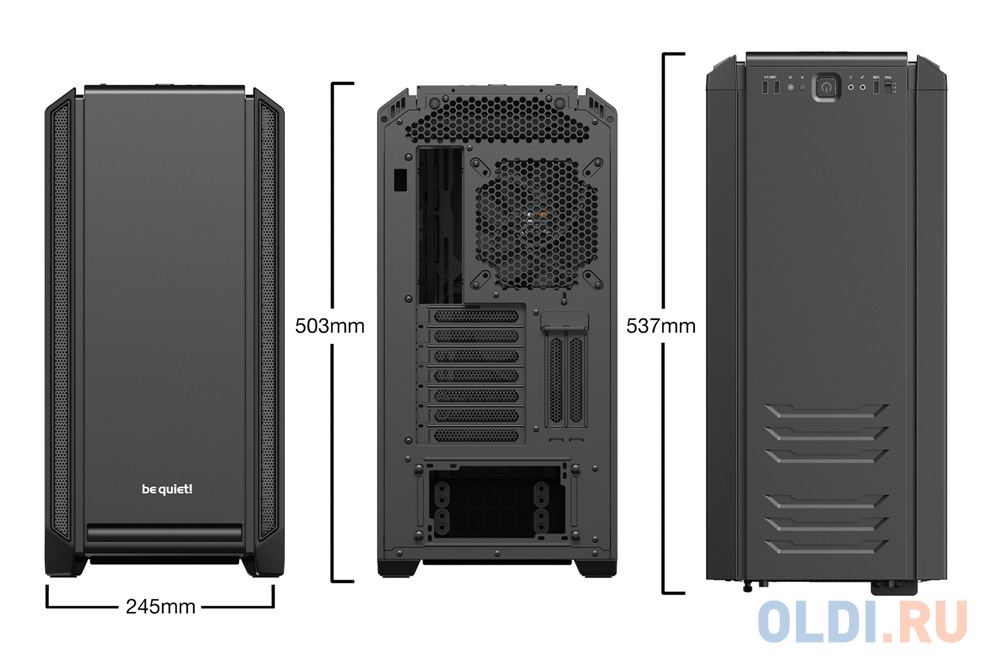 Корпус be quiet! SILENT BASE 601 Black / midi-tower / BG026