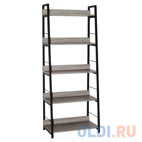 Стеллаж на металлокаркасе BRABIX "LOFT SH-003", 600х350х1500 мм, 5 полок, цвет дуб антик, 641235 в Москвe