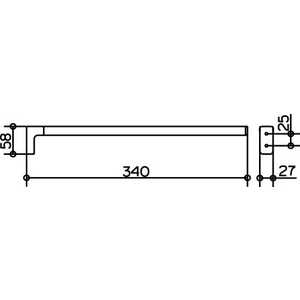 Полотенцедержатель Keuco Moll 340мм (12722010000)