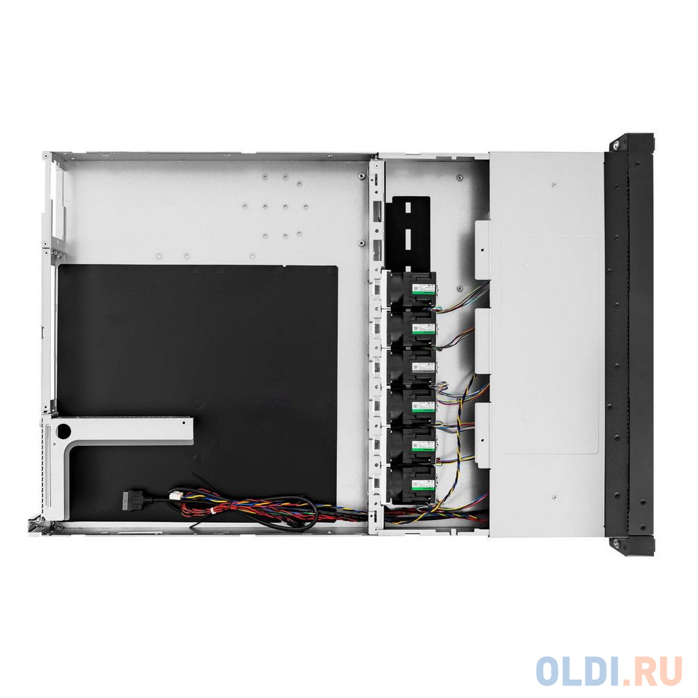 Компьютерный корпус IW-RS110-07 Single 650w Acbel /FAN 4056mm*6/SLIMSAS *10 BP/2.5&quot;/3.5&quot; hot-swap HDD tray (gray color)*10/EAR SET -