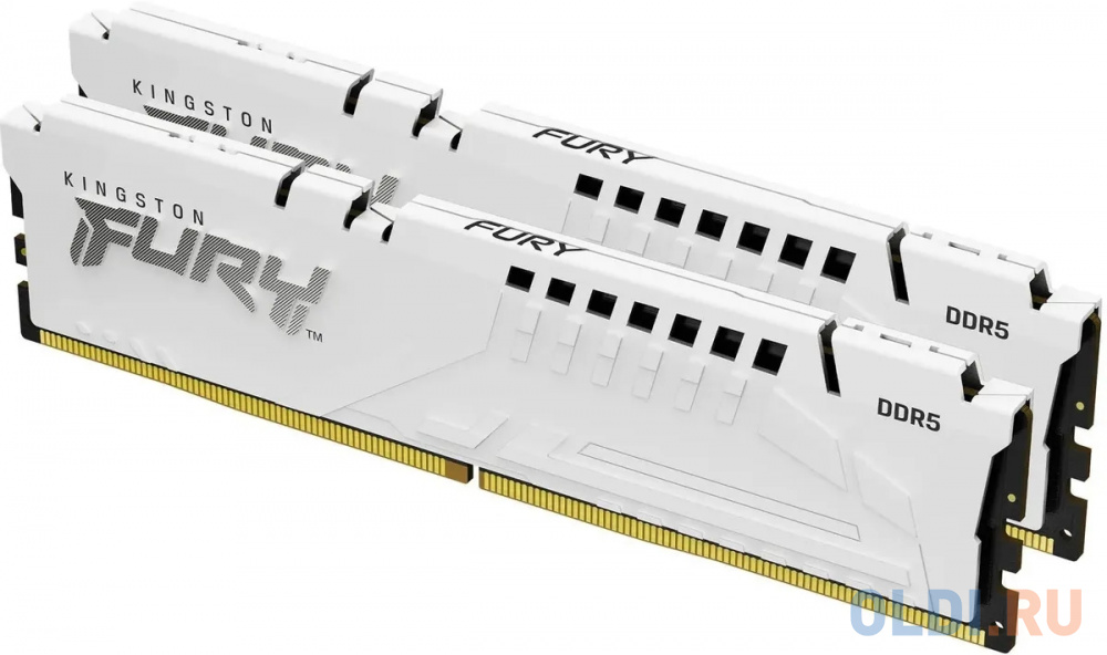 Оперативная память для компьютера Kingston Fury Beast White DIMM 64Gb DDR5 5600 MHz KF556C36BWEK2-64