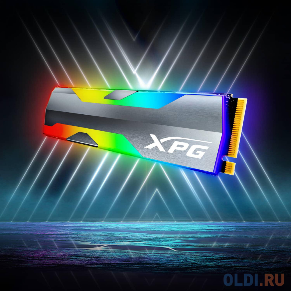 M.2 2280 1TB ADATA XPG SPECTRIX S20G RGB Client SSD [ASPECTRIXS20G-1T-C] PCIe Gen3x4 with NVMe, 2500/1800, IOPS 160/190K, MTBF 2M, 3D TLC, 600TBW, 0,3