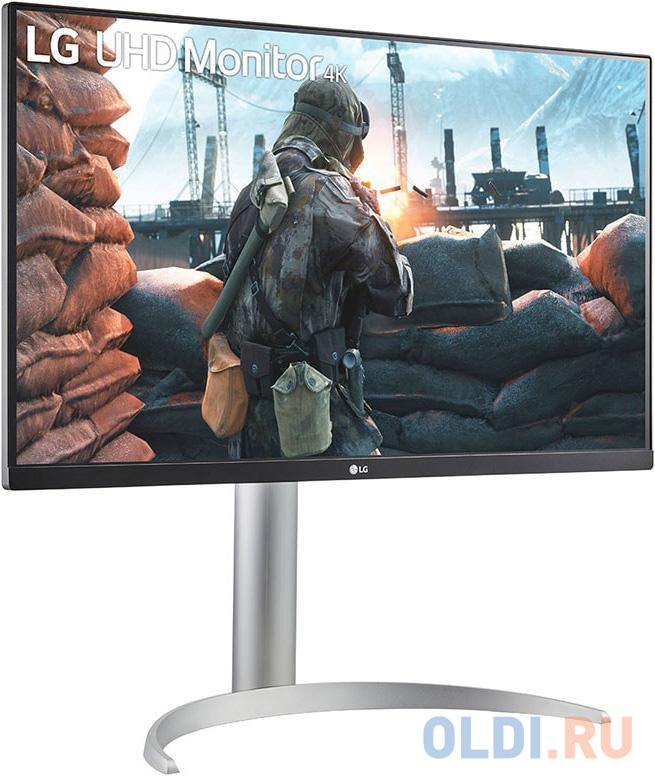 Монитор 27" LG 27UP650-W белый IPS 3840x2160 400 cd/m^2 5 ms (G-t-G) HDMI DisplayPort Аудио