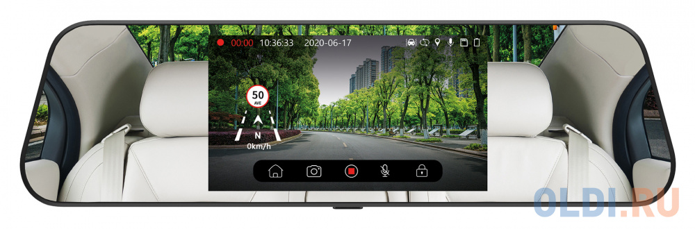 Видеорегистратор Digma FreeDrive 505 MIRROR DUAL черный 2Mpix 1080x1920 1080p 150гр. GPS MS8336N в Москвe